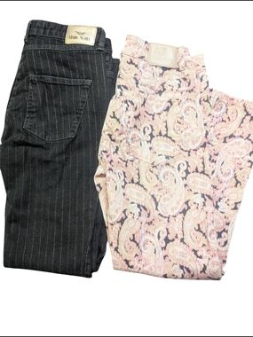 Marc Aurel Jeans Bundle | Pinstripe + Paisley Print | Size S
